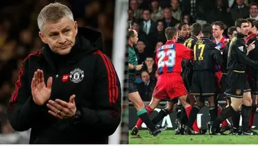 Ole Gunnar Solskjær and Eric Cantona's flying kick to a fan.