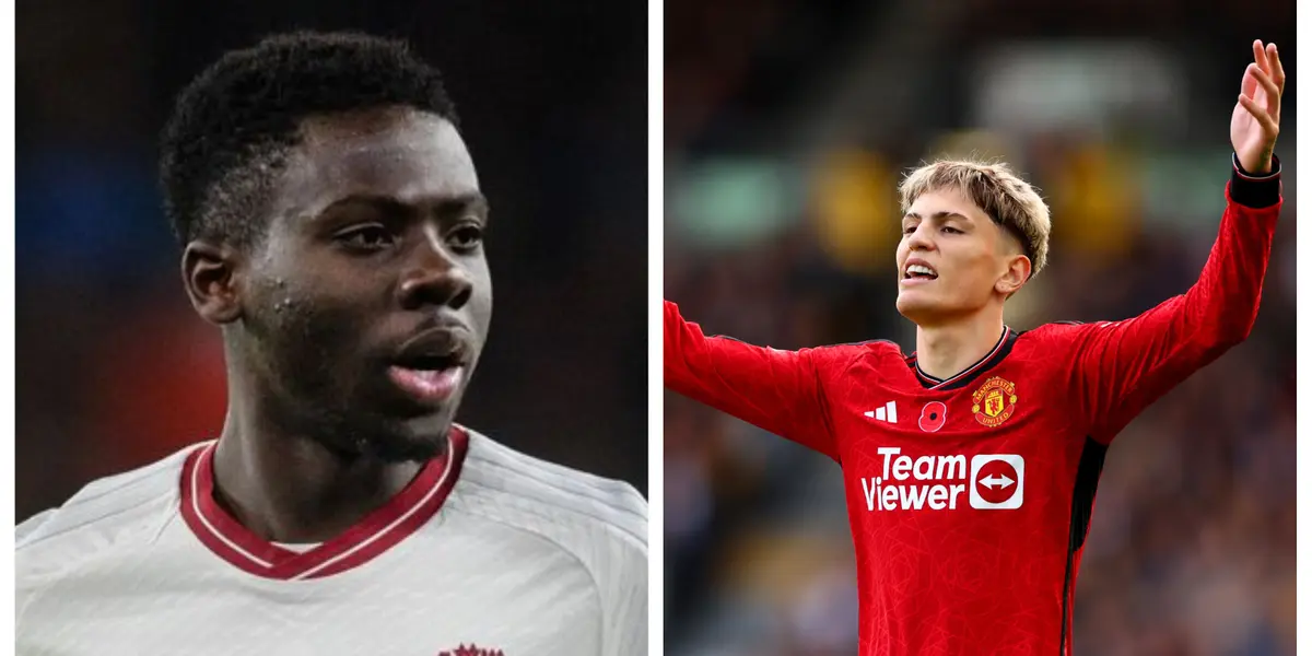 Omari Forson and Alejandro Garnacho