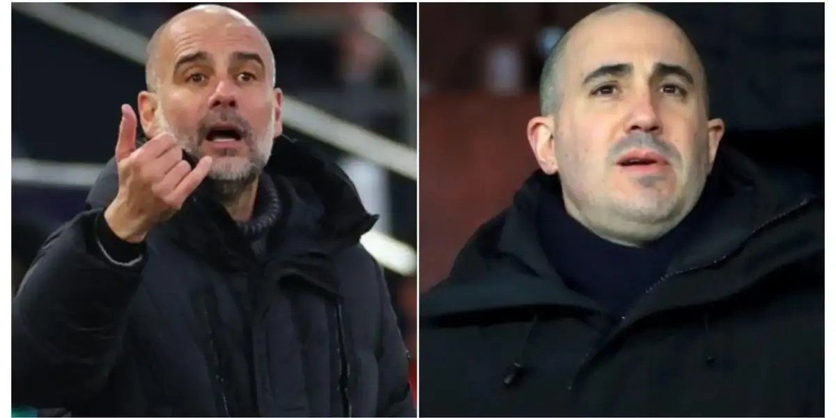 Pep Guardiola and Omar Berrada