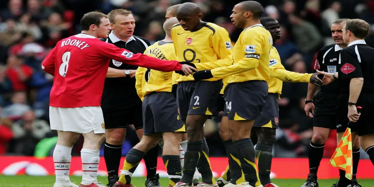 Rooney's challenge resulted in the defender breaking his leg.