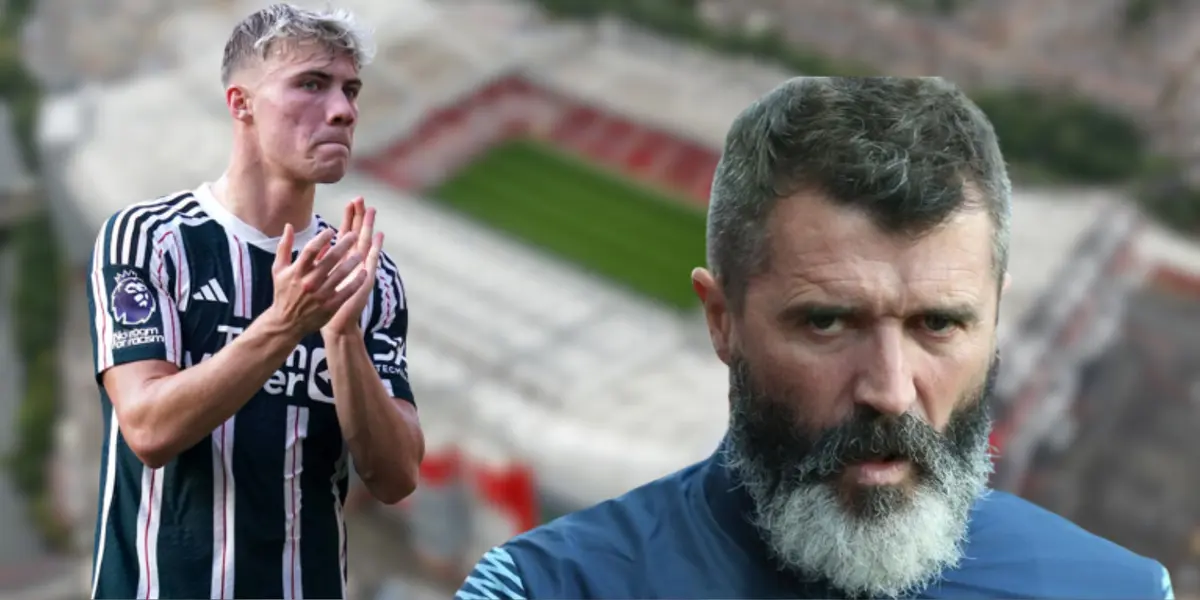 Roy Keane and Rasmus Hojlund