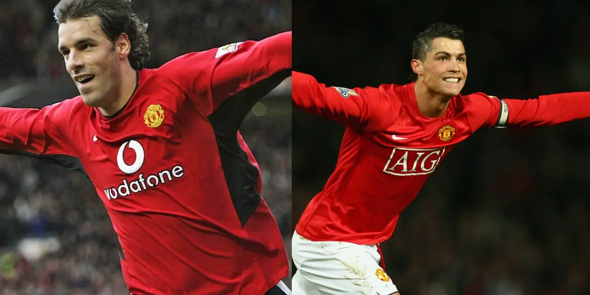 Ruud van Nistelrooy and Cristiano Ronaldo.