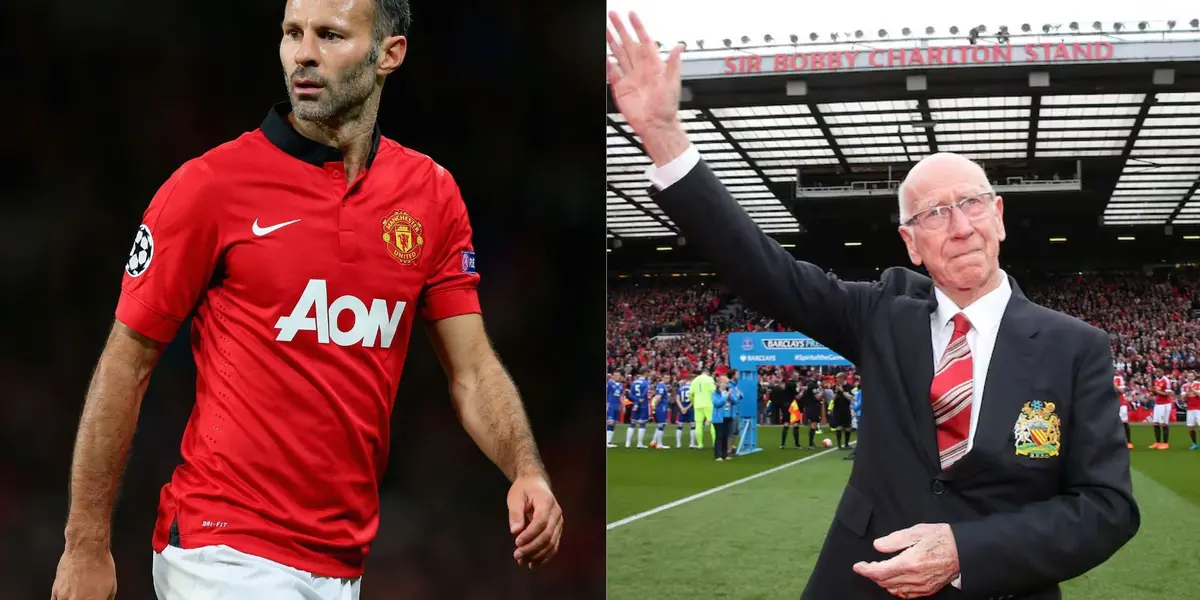 Ryan Giggs and Sir Bobby Charlton.