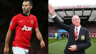 Ryan Giggs and Sir Bobby Charlton.