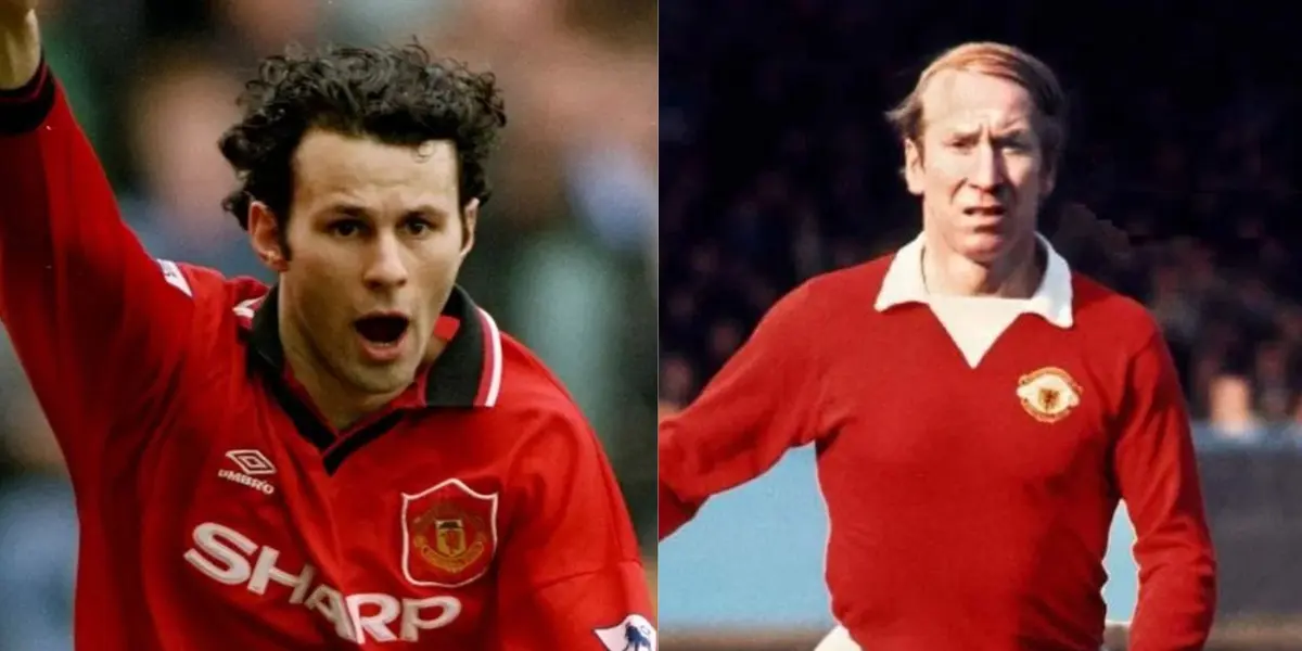 Ryan Giggs and Sir Bobby Charlton.