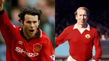 Ryan Giggs and Sir Bobby Charlton.