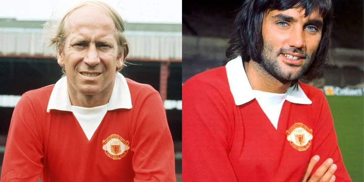 Sir Bobby Charlton and George Best.
