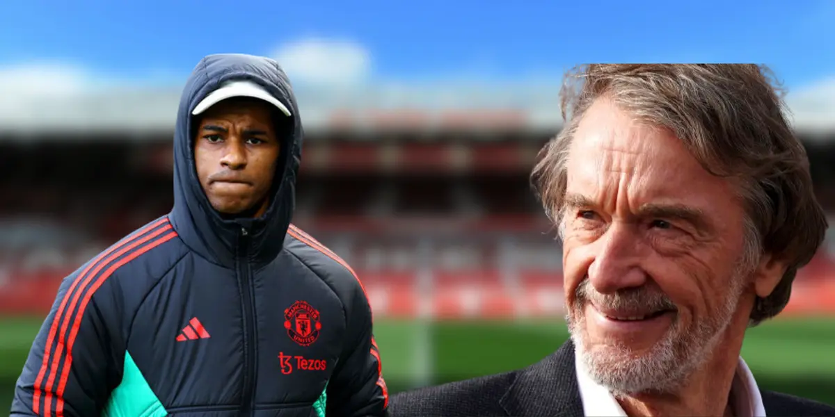 Sir Jim Ratcliffe and Marcus Rashford