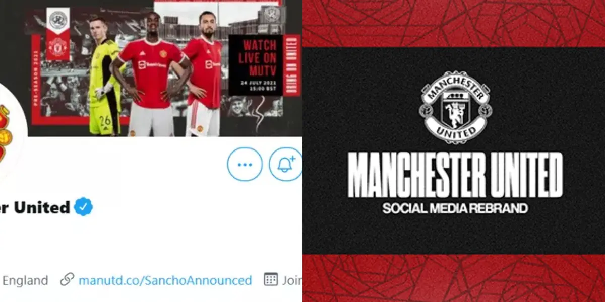 Social media of Manchester United.