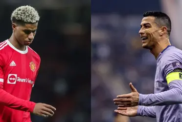 The club legend set up a tough challenge for Rashford which he failed as Manchester United moved on.