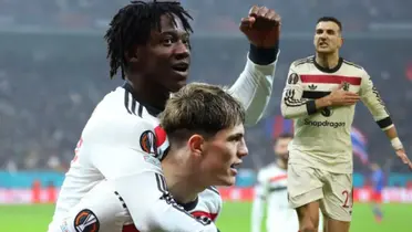 The goals were scored by Dalot and Mainoo.