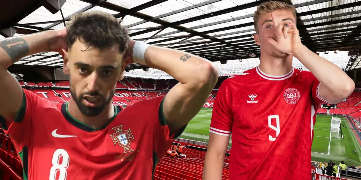 The most striking clash was the one that faced Dalot and Fernandes against Hojlund.