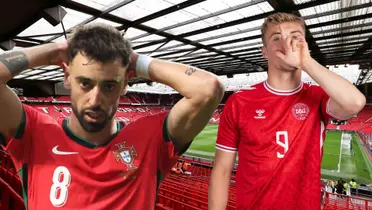 The most striking clash was the one that faced Dalot and Fernandes against Hojlund.