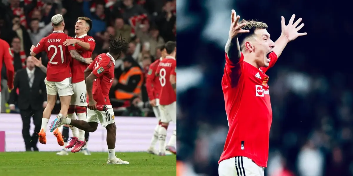 There was a scuffle during the final minutes of the Carabao Cup final which Ten Hag saw.