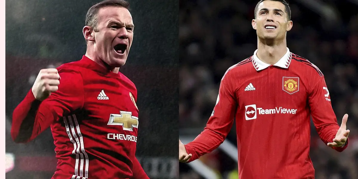 Wayne Rooney and Cristiano Ronaldo.