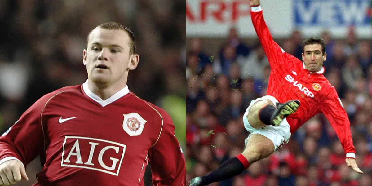 Wayne Rooney and Eric Cantona.