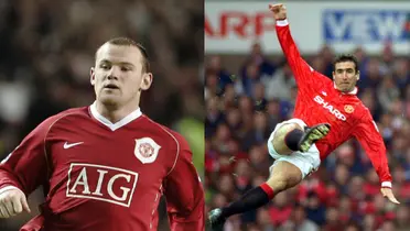 Wayne Rooney and Eric Cantona.