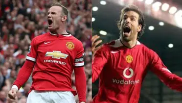 Wayne Rooney and Ruud van Nistelrooy.