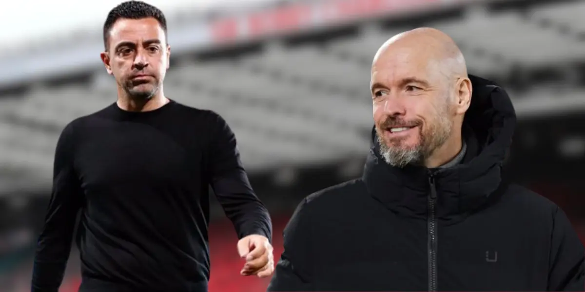 Xavi Hernandez and Erik ten Hag