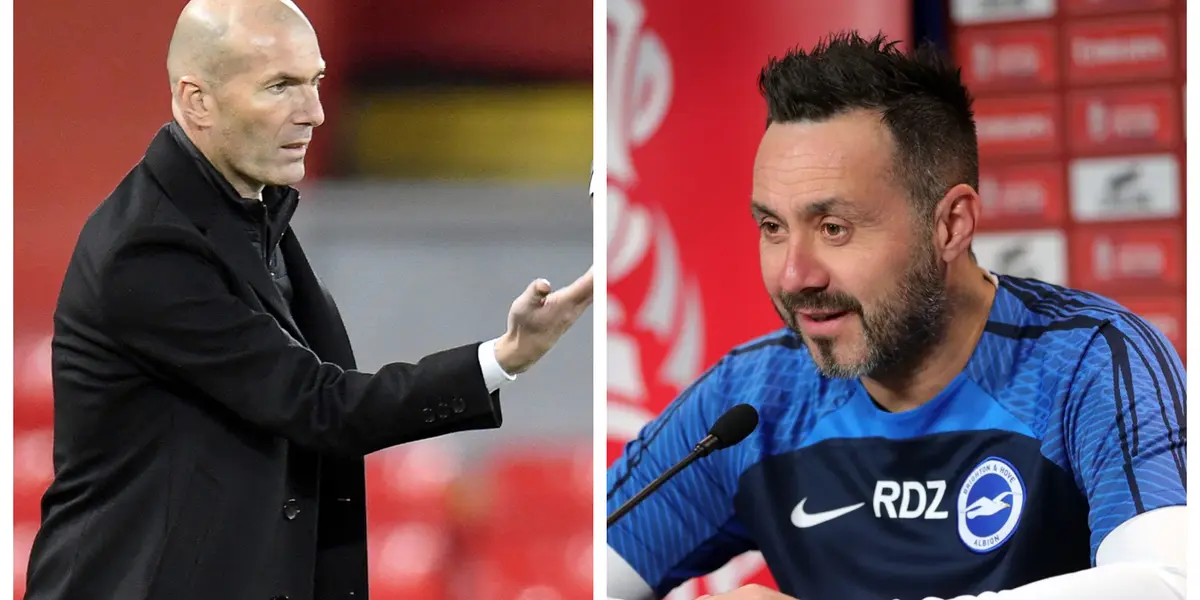 Zinedine Zidane and Roberto De Zerbi
