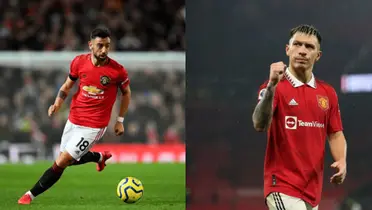 Bruno Fernandes and Lisandro Martínez.