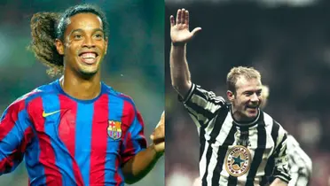 Ronaldinho and Alan Shearer.